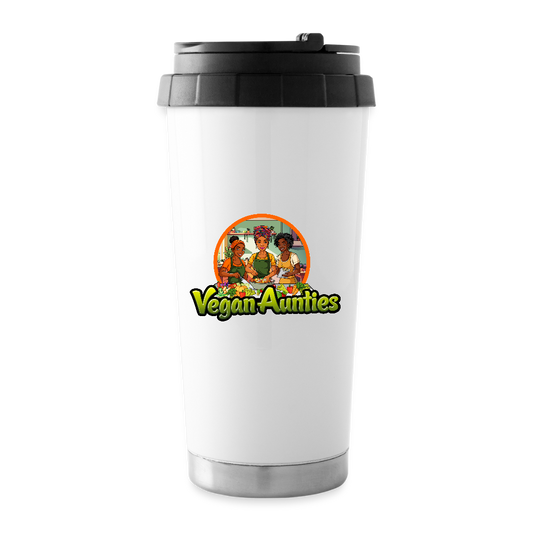Vegan Aunties Travel Mug (16oz) - white