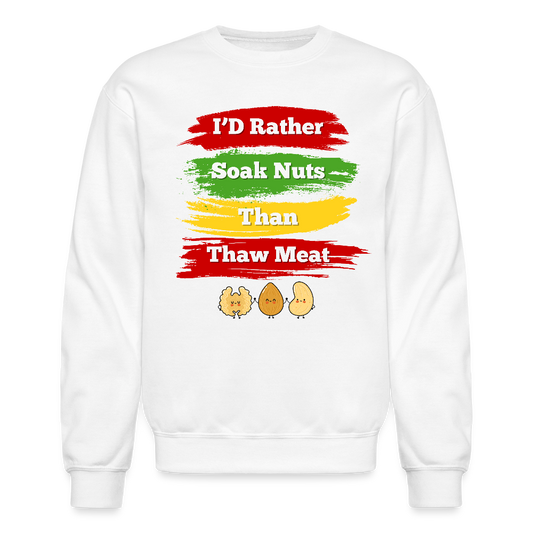 I'd Rather Sweatshirt - white