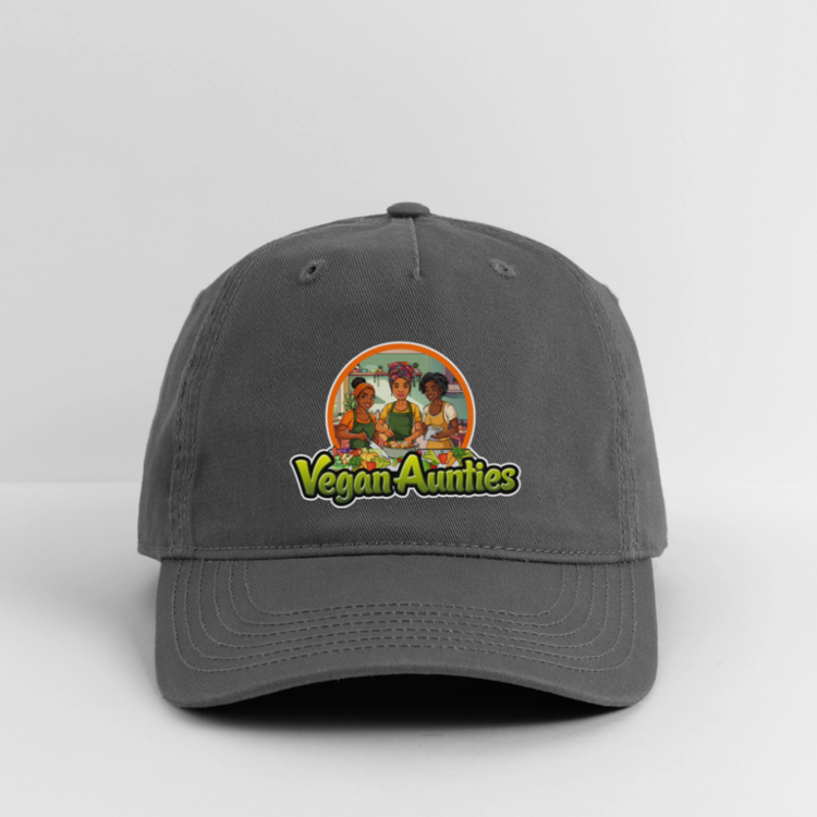 Vegan Aunties Baseball Cap - charcoal