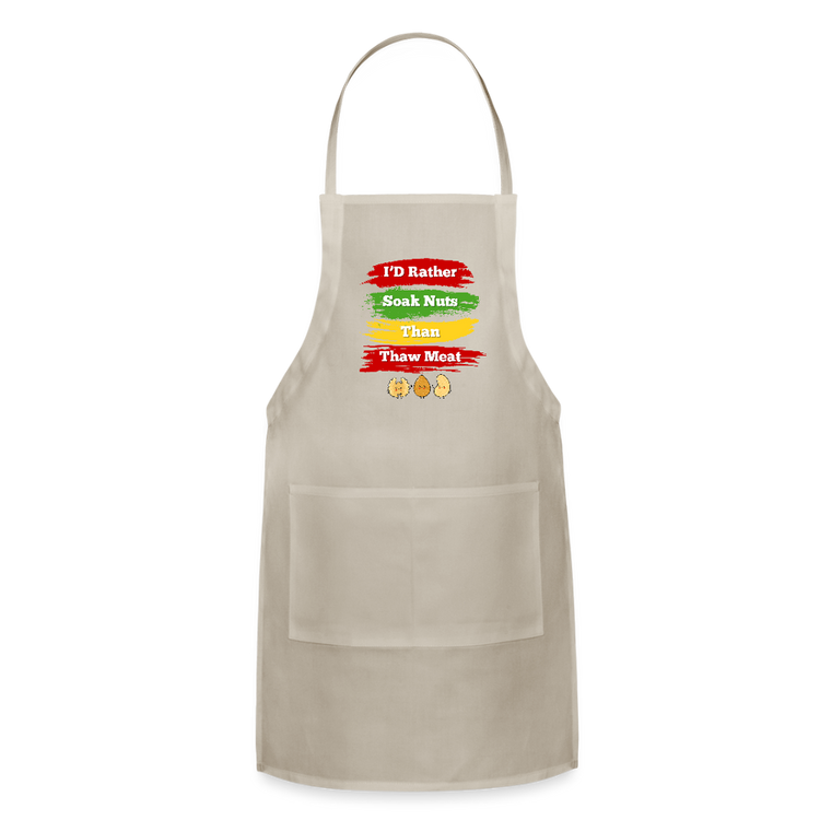 I'd Rather Apron - natural