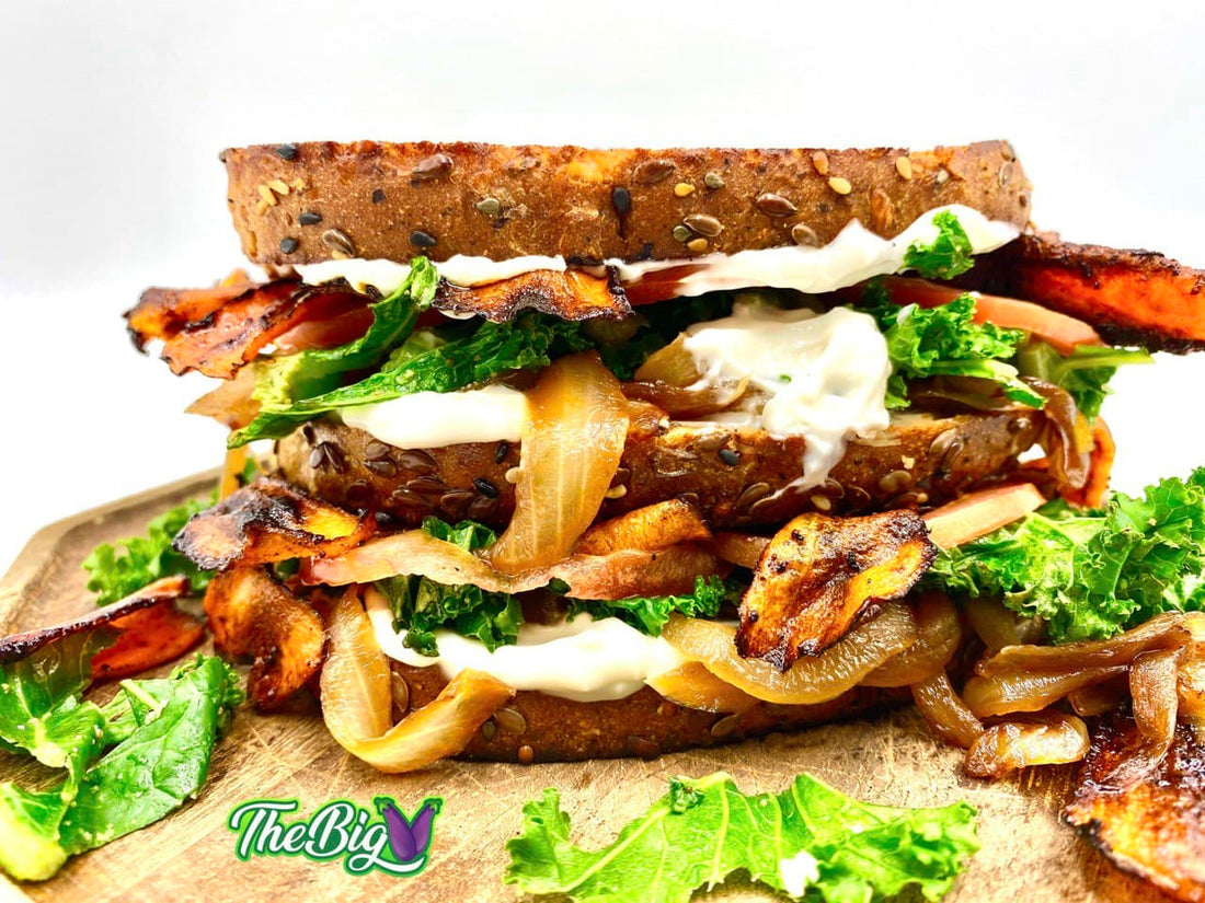 BKT "Carrot Bacon," Kale & Lettuce Sandwich