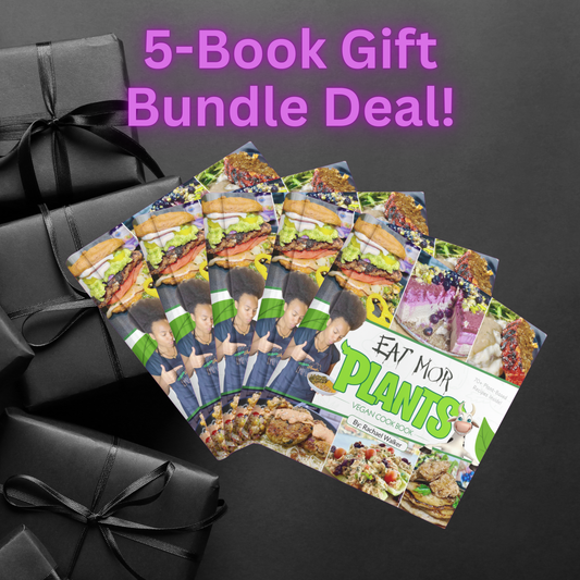 5 Cookbook Gift Bundle (Eat Mor' Plants Hardcopies) *PRE-ORDER