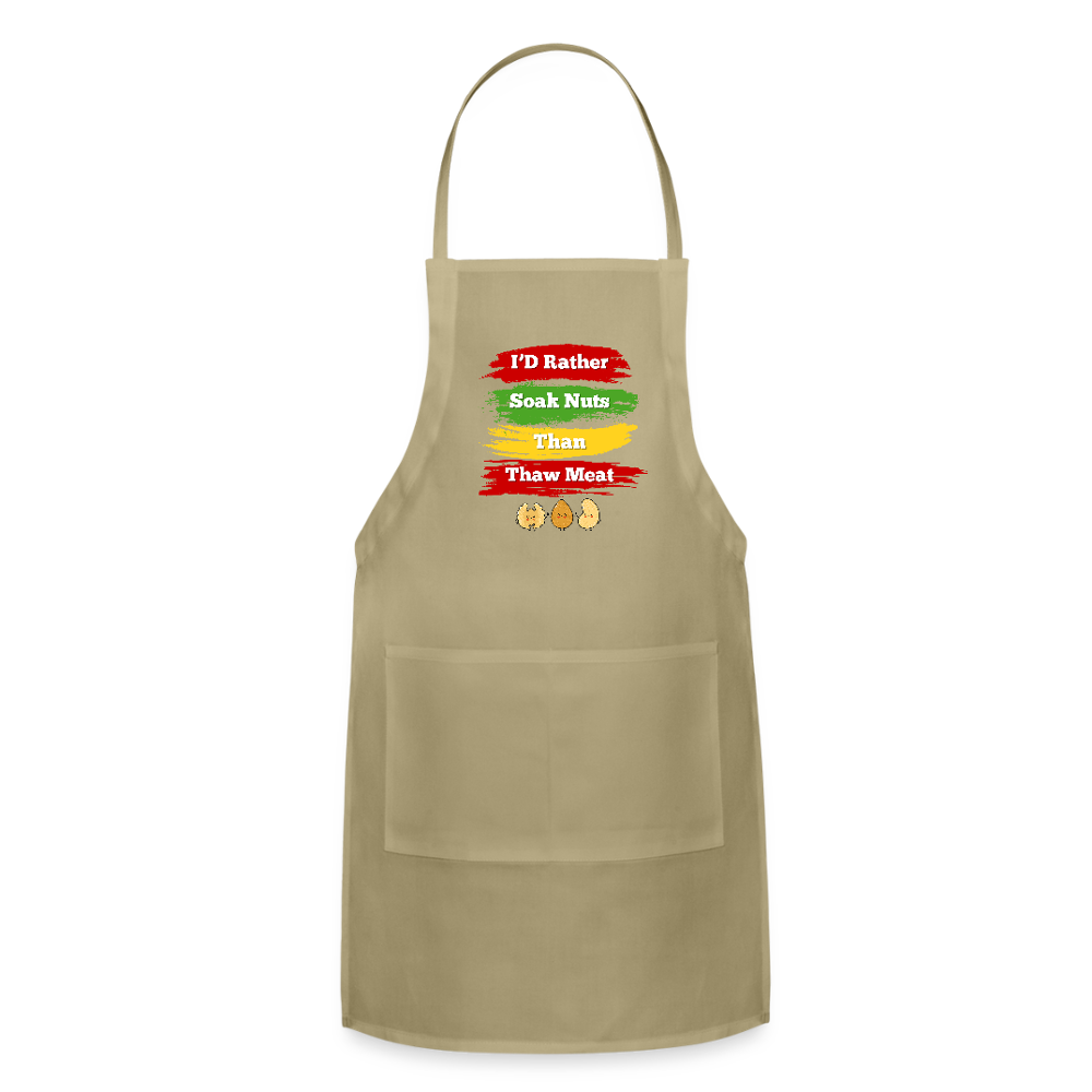 I'd Rather Apron - khaki
