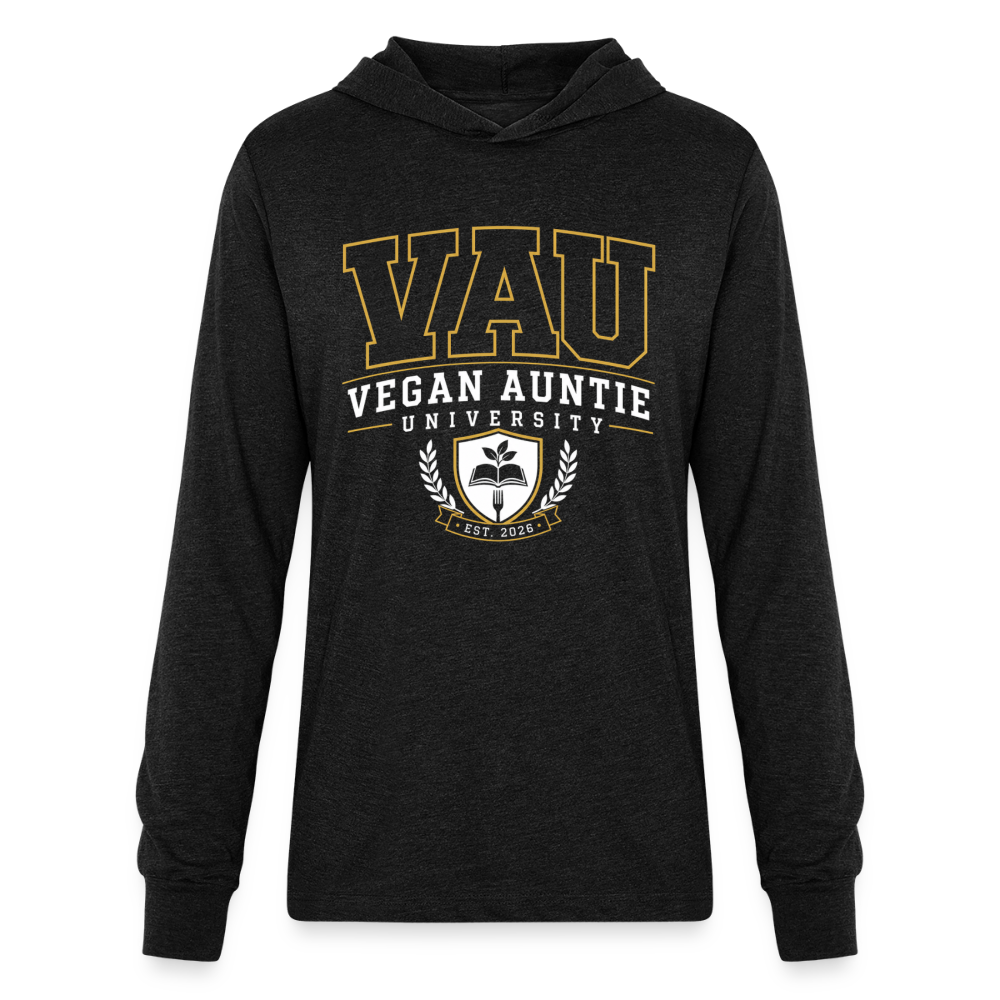 VAU Long Sleeve Hoodie Shirt (Unisex Sizing) - heather black