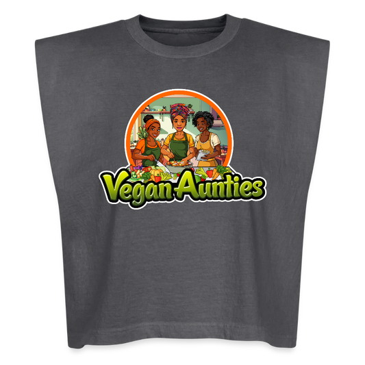 Vegan Auntie's Women's Muscle Tank - faded black